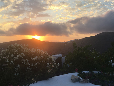 Image of the view from Henry's Amorgos house in Langatha, langada, Lankada